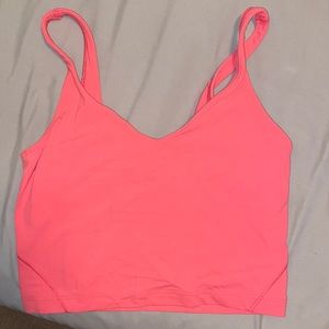 hot pink lulu lemon align tank